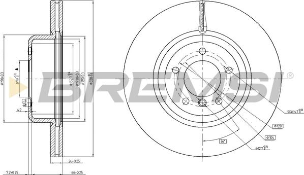 Bremsi CD7811V - Discofreno autozon.pro