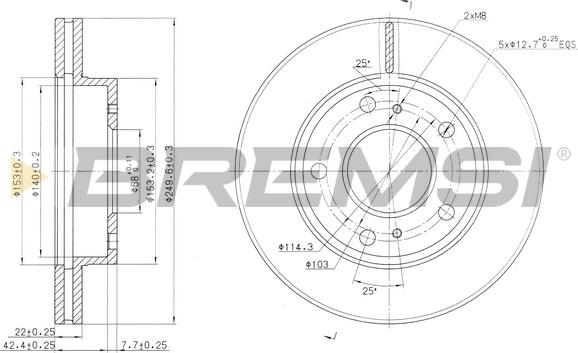 Bremsi CD7356V - Discofreno autozon.pro