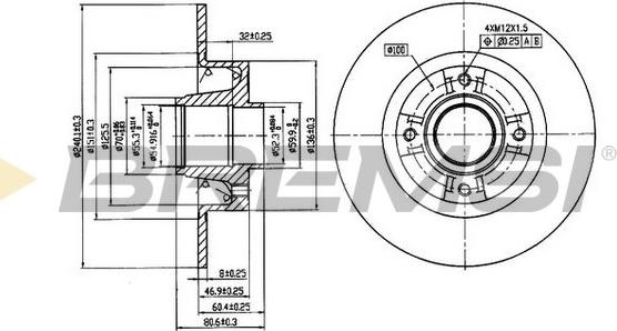 Bremsi CD7369S - Discofreno autozon.pro