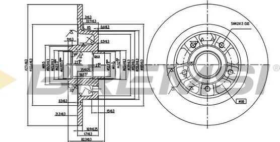 Bremsi CD7364S - Discofreno autozon.pro