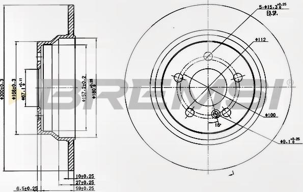 Bremsi CD7308S - Discofreno autozon.pro