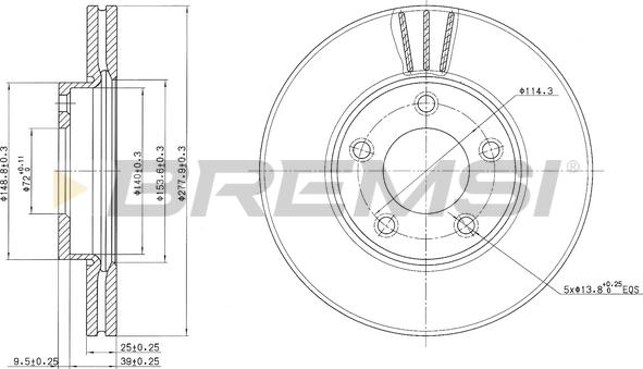 Bremsi CD7311V - Discofreno autozon.pro