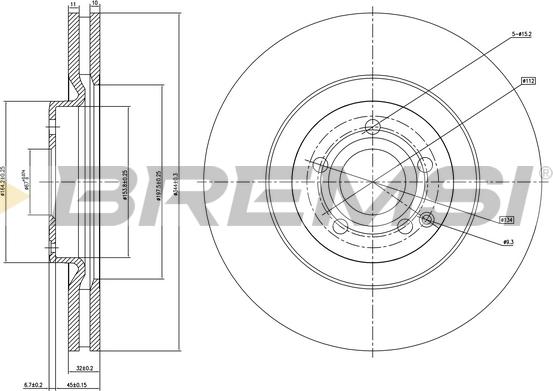 Bremsi CD7318V - Discofreno autozon.pro