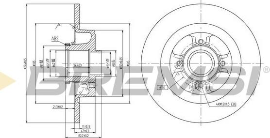 Bremsi CD7381S - Discofreno autozon.pro