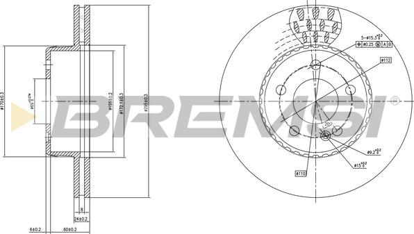 Bremsi CD7330V - Discofreno autozon.pro