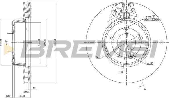 Bremsi CD7331V - Discofreno autozon.pro