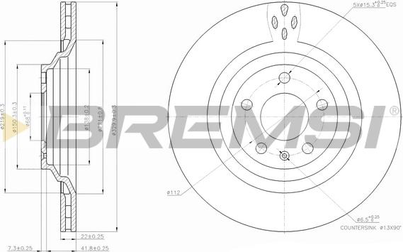 Bremsi CD7240V - Discofreno autozon.pro