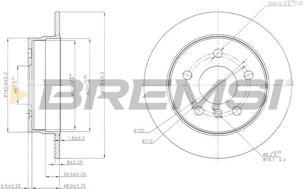 Bremsi CD7258S - Discofreno autozon.pro