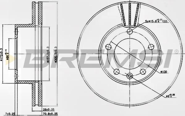 Bremsi CD7217V - Discofreno autozon.pro