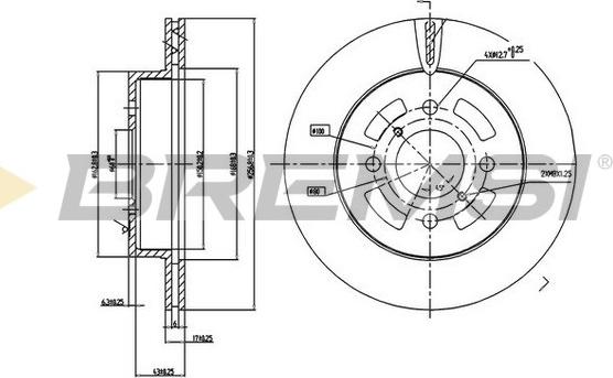 Bremsi CD7287V - Discofreno autozon.pro