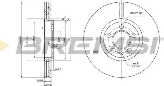 Bremsi CD7221V - Discofreno autozon.pro