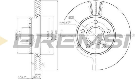 Bremsi CD7222V - Discofreno autozon.pro