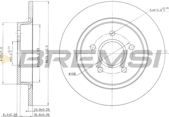 Bremsi CD7227S - Discofreno autozon.pro