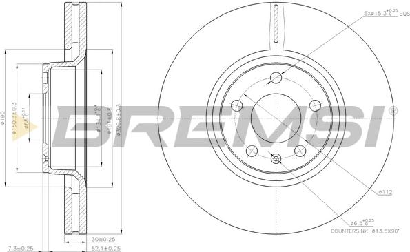 Bremsi CD7277V - Discofreno autozon.pro