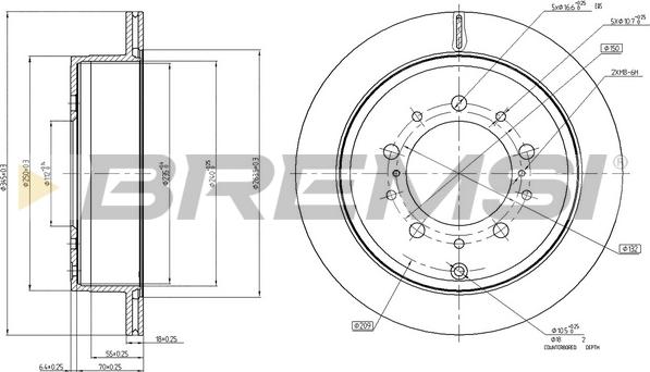 Bremsi CD7799V - Discofreno autozon.pro