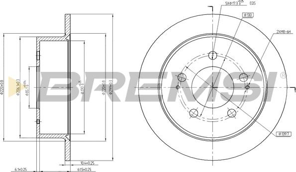 Bremsi CD7753S - Discofreno autozon.pro