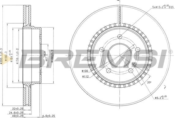 Bremsi CD7764V - Discofreno autozon.pro