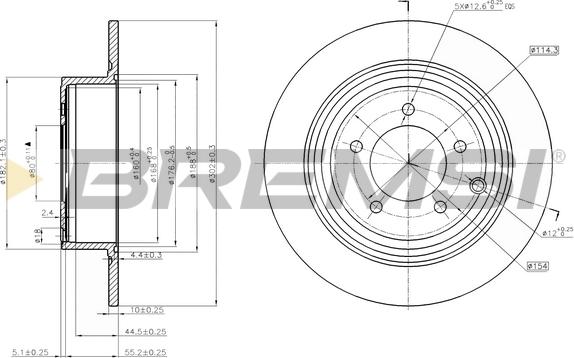 Bremsi CD7763S - Discofreno autozon.pro