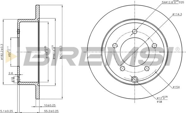 Bremsi CD7762S - Discofreno autozon.pro