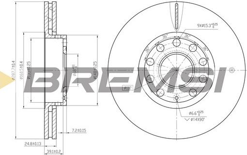 Bremsi CD7706V - Discofreno autozon.pro