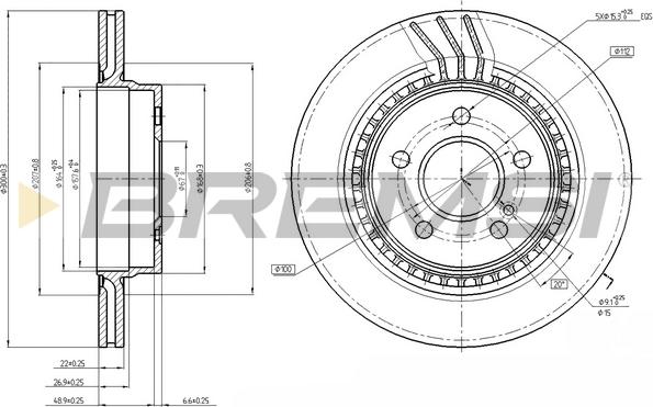 Bremsi CD7700V - Discofreno autozon.pro