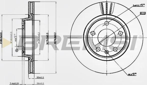 Bremsi CD7708V - Discofreno autozon.pro