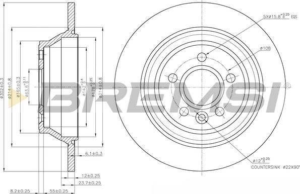 Bremsi CD7719S - Discofreno autozon.pro