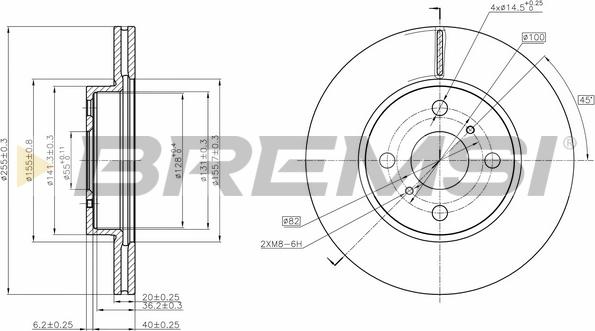 Bremsi CD7710V - Discofreno autozon.pro