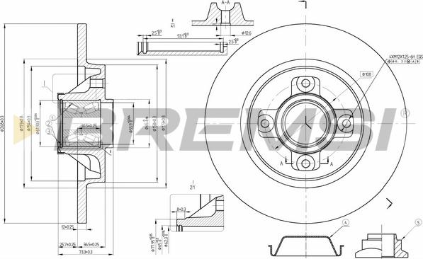 Bremsi CD7735S - Discofreno autozon.pro