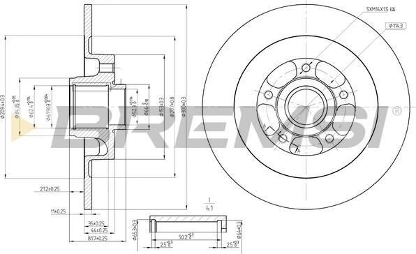 Bremsi CD7725S - Discofreno autozon.pro