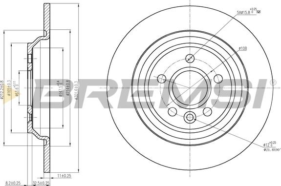 Bremsi CD7720S - Discofreno autozon.pro