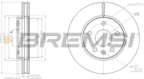 Bremsi CD7721V - Discofreno autozon.pro