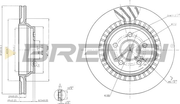 Bremsi CD7771V - Discofreno autozon.pro