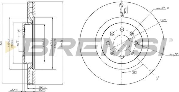 Bremsi CD7773V - Discofreno autozon.pro