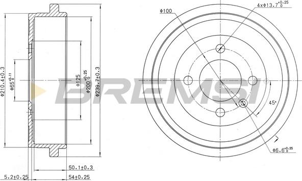 Bremsi CR5441 - Tamburo freno autozon.pro