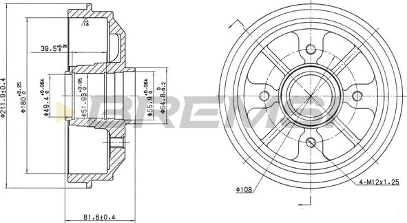 Bremsi CR5467 - Tamburo freno autozon.pro