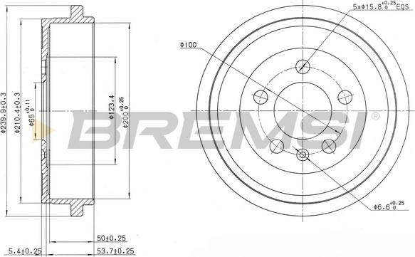 Bremsi CR5594 - Tamburo freno autozon.pro