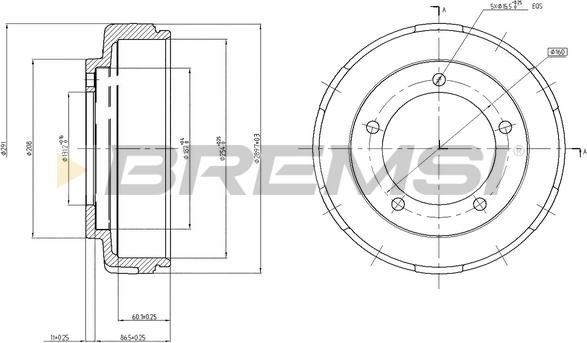 Bremsi CR5647 - Tamburo freno autozon.pro