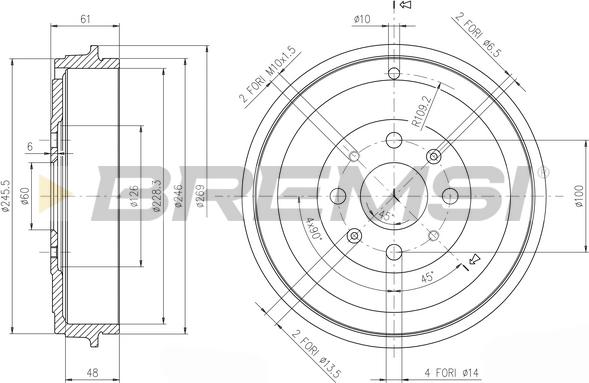 Bremsi CR5657 - Tamburo freno autozon.pro