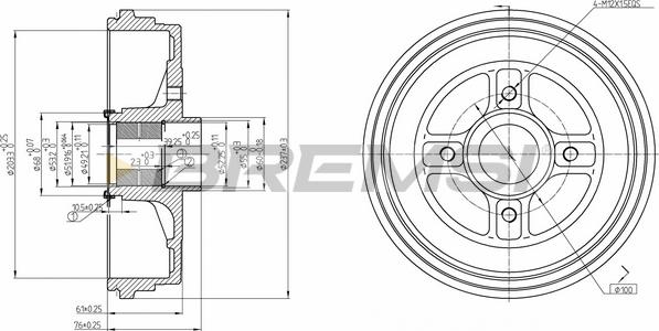 Bremsi CR5665 - Tamburo freno autozon.pro