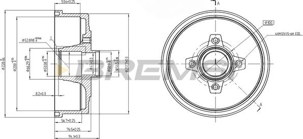 Bremsi CR5601 - Tamburo freno autozon.pro