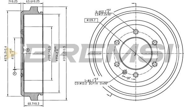 Bremsi CR5685 - Tamburo freno autozon.pro