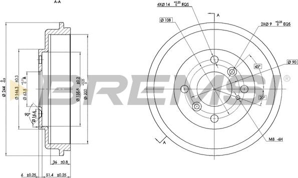 Bremsi CR5686 - Tamburo freno autozon.pro