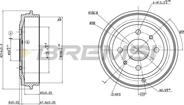 Bremsi CR5043 - Tamburo freno autozon.pro