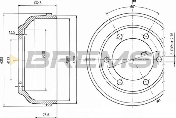 Bremsi CR5063 - Tamburo freno autozon.pro