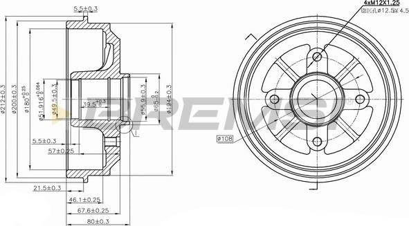 Bremsi CR5153 - Tamburo freno autozon.pro