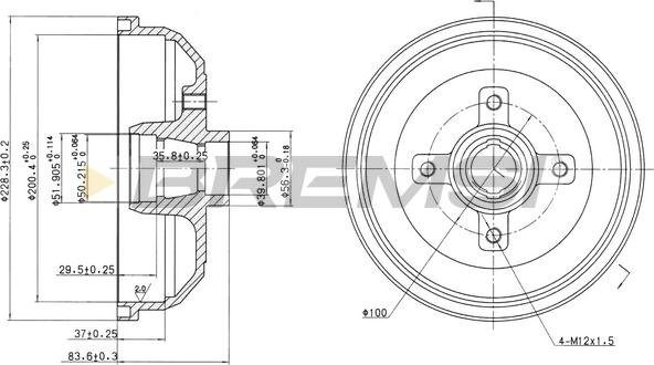 Bremsi CR5135 - Tamburo freno autozon.pro