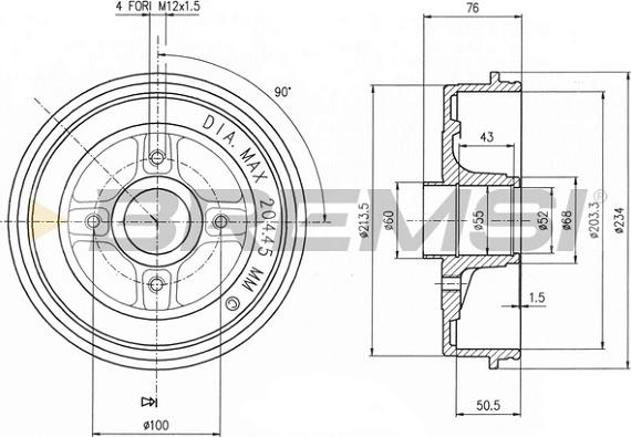 Bremsi CR5391 - Tamburo freno autozon.pro