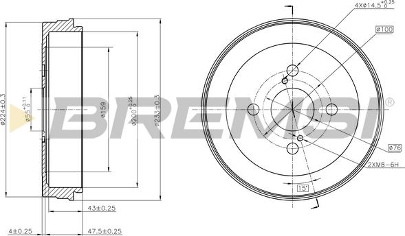 Bremsi CR5338 - Tamburo freno autozon.pro