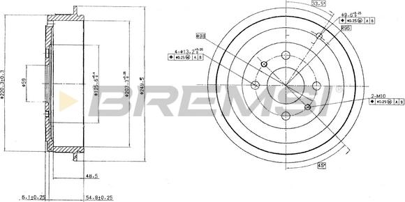 Bremsi CR5264 - Tamburo freno autozon.pro